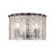 Z-Lite Glacier Flush Mount, 3-Light, 12.5 In.W x 12.5 In.L x 8 In.H, Matte Black/Clear 1943F12-MB - alternate 1